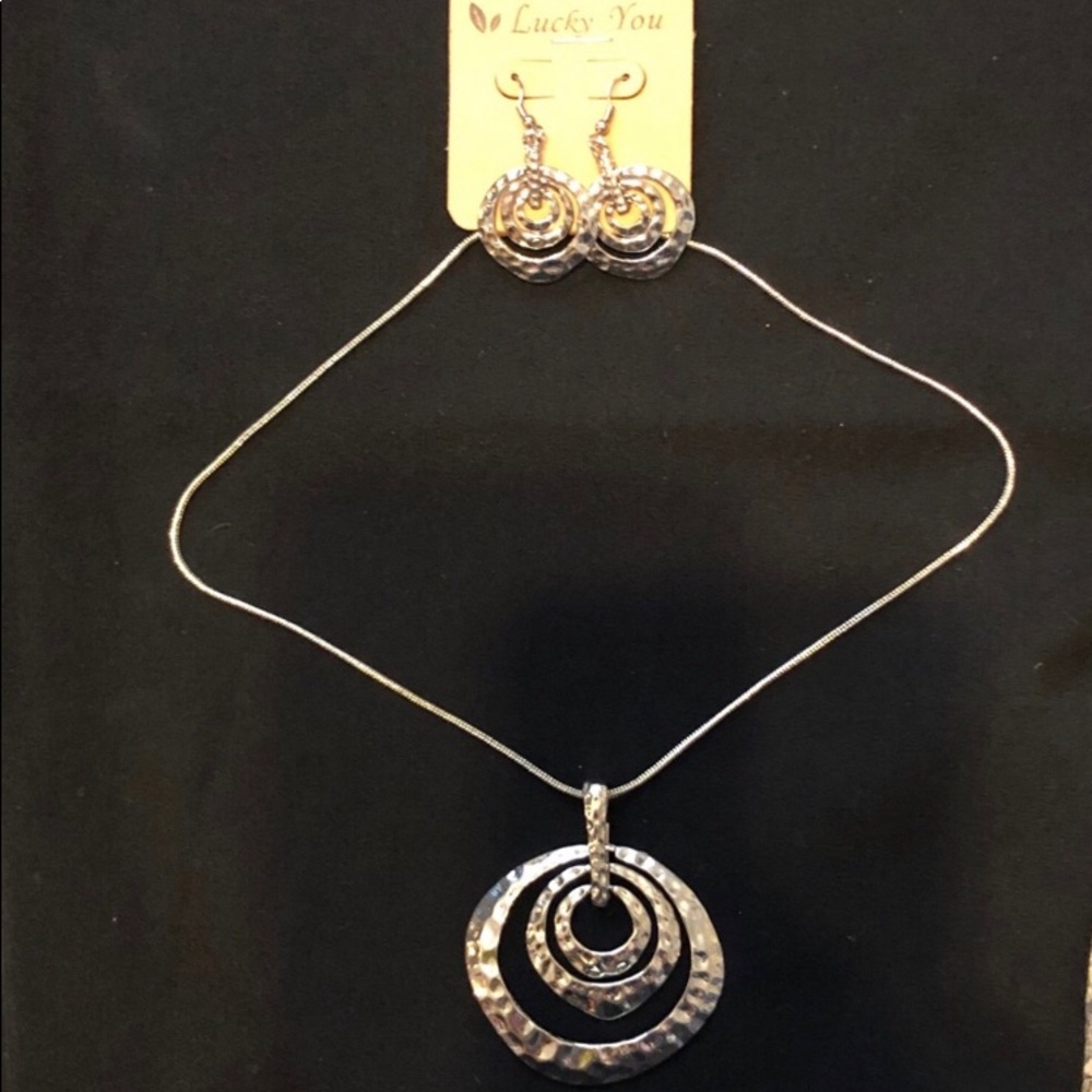 🍀Lucky You Brand Necklace and Earring Set🍀